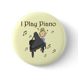 I Play Piano T-shirts and Gifts Pin