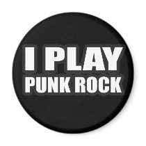 I PLAY PUNK ROCK guys girls Punk Rock Music magnets