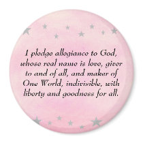 I pledge allegiance to God, magnet by Cherylsart I pledge allegiance to God, magnet