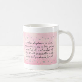 I pledge allegiance to God, mug mug