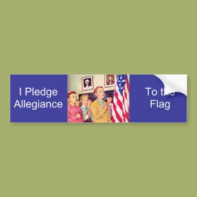 I Pledge Allegiance To the Flag  Zazzle_bumpersticker