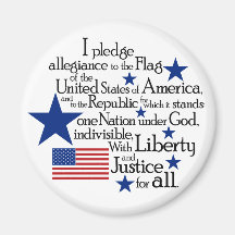 I pledge Allegiance to the flag of the United Fridge Magnet