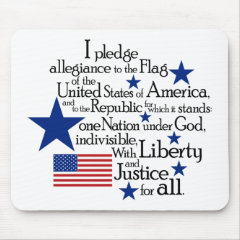 I pledge Allegiance to the flag of the United Mousepad