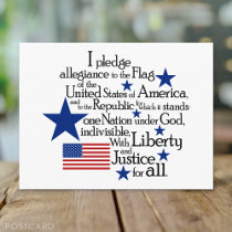 I pledge Allegiance to the flag of the United Postcards
