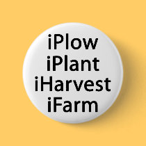 I plow plant harvest farm buttons