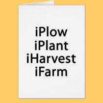 I plow plant harvest farm cards