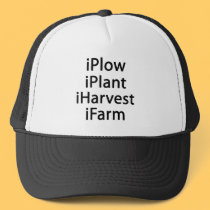 I plow plant harvest farm hats