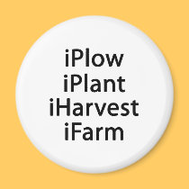 I plow plant harvest farm magnets