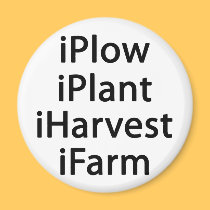 I plow plant harvest farm magnets