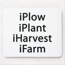 I plow plant harvest farm mousepads