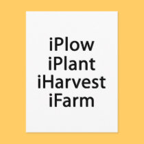 I plow plant harvest farm postcards