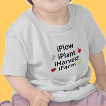 I Plow plant harvest farm with fruits t-shirts