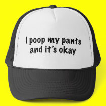 I Poop My Pants hats