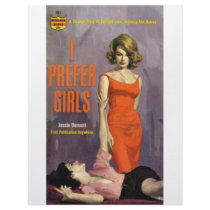 I Prefer Girls - 60s lesbian pulp novel letterhead by spyderfyngers I Prefer Girls - 60s lesbian pulp novel letterhead