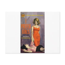 I Prefer Girls - 60s lesbian pulp novel Post Cards