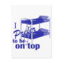 I Prefer To Be on Top Postcards
