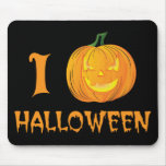 i Pumpkin Halloween - Funny i Heart Parody Mouse Pads