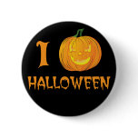 I Pumpkin Halloween I Heart Parody buttons