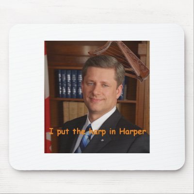 I Put a Harp in Harper Mouse Mats by darthcricket
