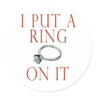 I Put a Ring on It Groom Engagement sticker