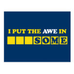 I Put the Awe In Awesome Postcards