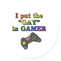 I put the GAY in Gamer stickers by megedsh I put the GAY in Gamer stickers