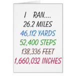 I Ran 26.2 miles Card