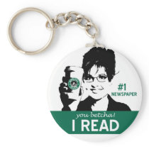 I Read Papers Keychain