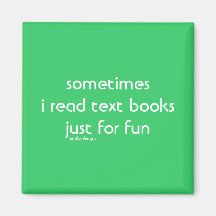 i read text books magnet