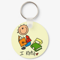 I Read Tshirts and Gifts keychains by stick_figures I Read Tshirts and Gifts keychains