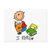 I Read Tshirts and Gifts postcards by stick_figures I Read Tshirts and Gifts postcards