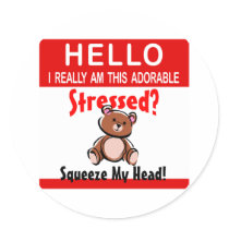 I Really Am This Adorable Round Stickers