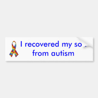 autism bumper stickers recovered sticker son