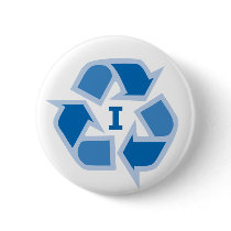 I Recycle - Blue 02 buttons by visualnewbie I Recycle - Blue 02 buttons