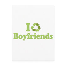 I recycle Boyfriends T-shirt postcards by earthday I recycle Boyfriends T-shirt postcards