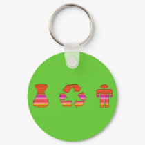 I Recycle Boys-Men Key Chain keychains by MissMissyLue I Recycle Boys-Men Key Chain keychains