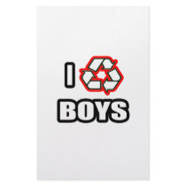 I Recycle Boys stationery by Funny_MoFo_Shirts I Recycle Boys stationery