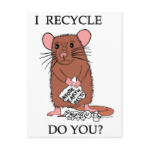 I Recycle, Do You? Postcard