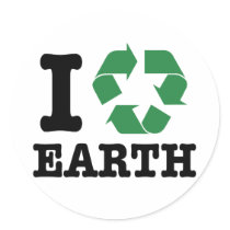 I Recycle Earth Sticker