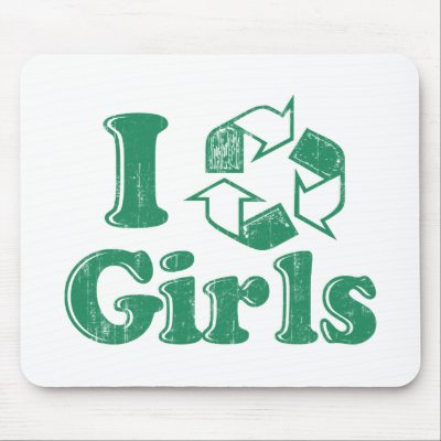 girls recycling