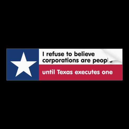 I refuse to believe... bumper sticker