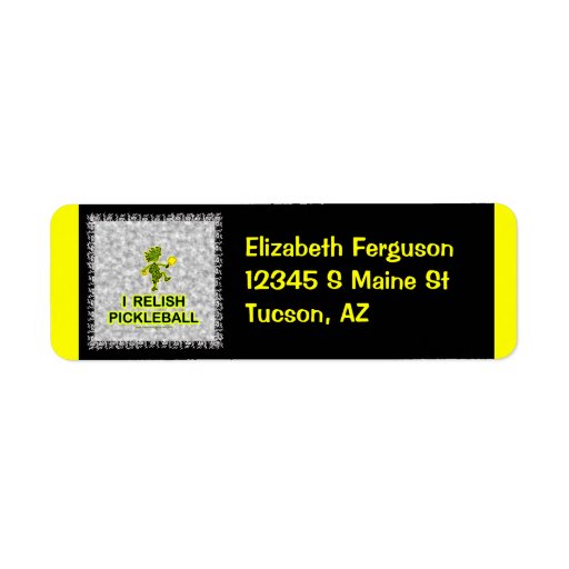 I Relish Pickleball Shirts & Gifts Return Address Labels