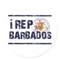 I rep Barbadose Stickers