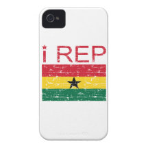 I rep ghana flag design Case-Mate iPhone 4 case