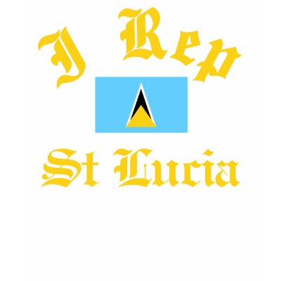 I rep St Lucia Tshirt by afrocaribbean