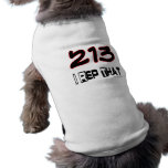 I Rep That 213 Area Code Pet Shirt
