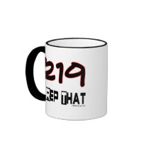 I Rep That 219 Area Code Coffee Mugs