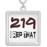 I Rep That 219 Area Code necklaces