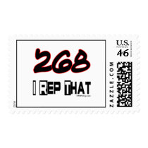 I Rep That 268 Area Code Postage Stamp
