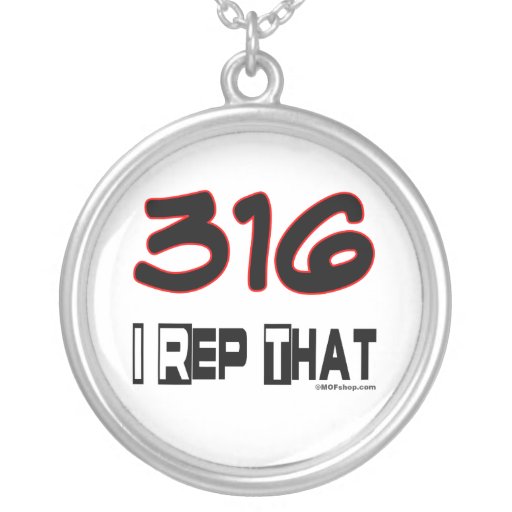 I Rep That 316 Area Code Jewelry Zazzle i-rep-that-316-area-code-jewelry-zazzle